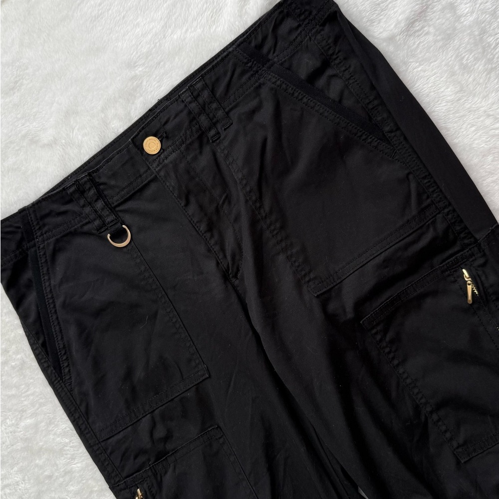 White House Black Market Slim Crop Cargo Pants Gold Hardware Size 8
